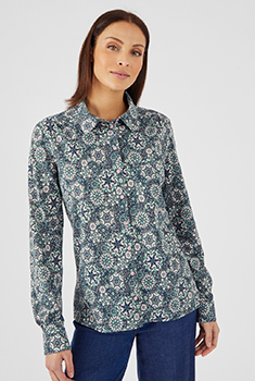 Blouse met print, Thermolactyl