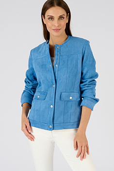 Veste suédine stretch