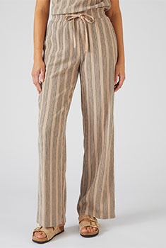 Wijde broek met streepjes