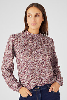 T-shirt maille chaude côtelée