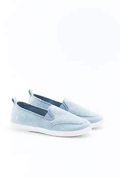 Climatyl pantoffels met chambray-effect