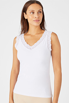 Damart Belgie Onderhemden topjes en T shirts met korte en lange mouwen voor dames Damart Belgie T shirts topjes caraco s