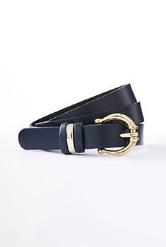 Ceinture fine croûte de cuir