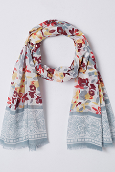 Foulard imprimé fleuri