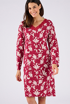 Nachthemd jersey tricot Thermolactyl