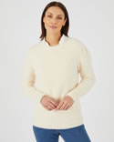 Pull maille poilue
