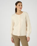 Cardigan vest tricot met siersteek Thermolactyl