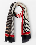 Grafische foulard sjaal