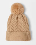 Wollen muts met pompon