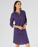 Chemise de nuit col tunisien