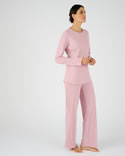 Pyjama van pointelle-breisel