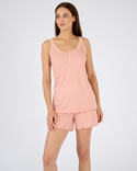 Pyjashort en maille pointelle