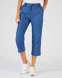 Pantacourt tissu chambray