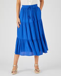 Rok van crêpestof pure viscose Lenzing™ EcoVero™