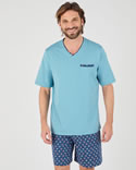 Pyjamashort van puur gekamd katoen