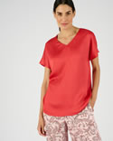 Blouse met vaste plooi