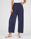 7/8 broek met vaste plooi