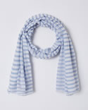 Foulard pur coton rayé