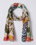 Foulard motif végétal
