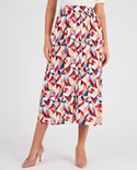 Jupe boutonnée pure viscose
