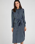 Gestreepte blousejurk