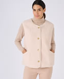 Veste sans manches maille moutonnée