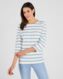 T-shirt rayé pur coton