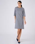 Jurk van jacquard milanobreisel