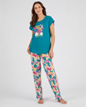 Pantalon de pyjama en maille jersey pur coton