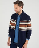 Gilet zippé col montant 50% laine