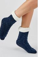 Huissokken in kabeltricot, Thermolactyl