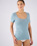 T-shirt manches courtes maille pur coton
