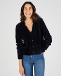 Harig gebreid vest
