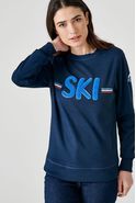 Damessweater SKI in geruwd molton, Thermolactyl®