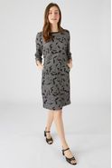 Stretchjurk in milanotricot met jacquard