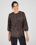 Blouse met pailletten