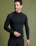 T-shirt met ritskraag Energy Thermolactyl 5, heren