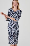 Jurk in bedrukt stretchtricot