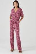 Jumpsuit met print in zachte viscose