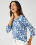 Pull maille fine manches 3/4
