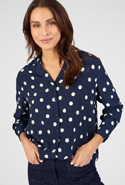 Tunique à pois en pure viscose