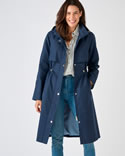 Lange parka in trenchcoat stijl