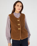 Vest mouwloos fleece teddy