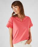 T-shirt broderies anglaises *pur coton