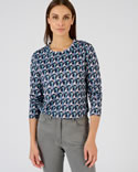 T-shirt geborsteld warm tricot