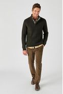 Dikke pull in wolmix, Engels tricot