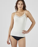 T-shirt zonder mouwen, met kant Thermolactyl® Sensitive