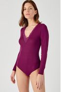 Body met lange mouwen en kant Thermolactyl® Sensitive