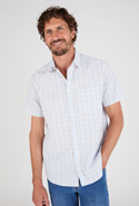 Overhemd korte mouwen kleine ruit