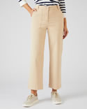 Pantalon 7/8ème popeline coton stretch
